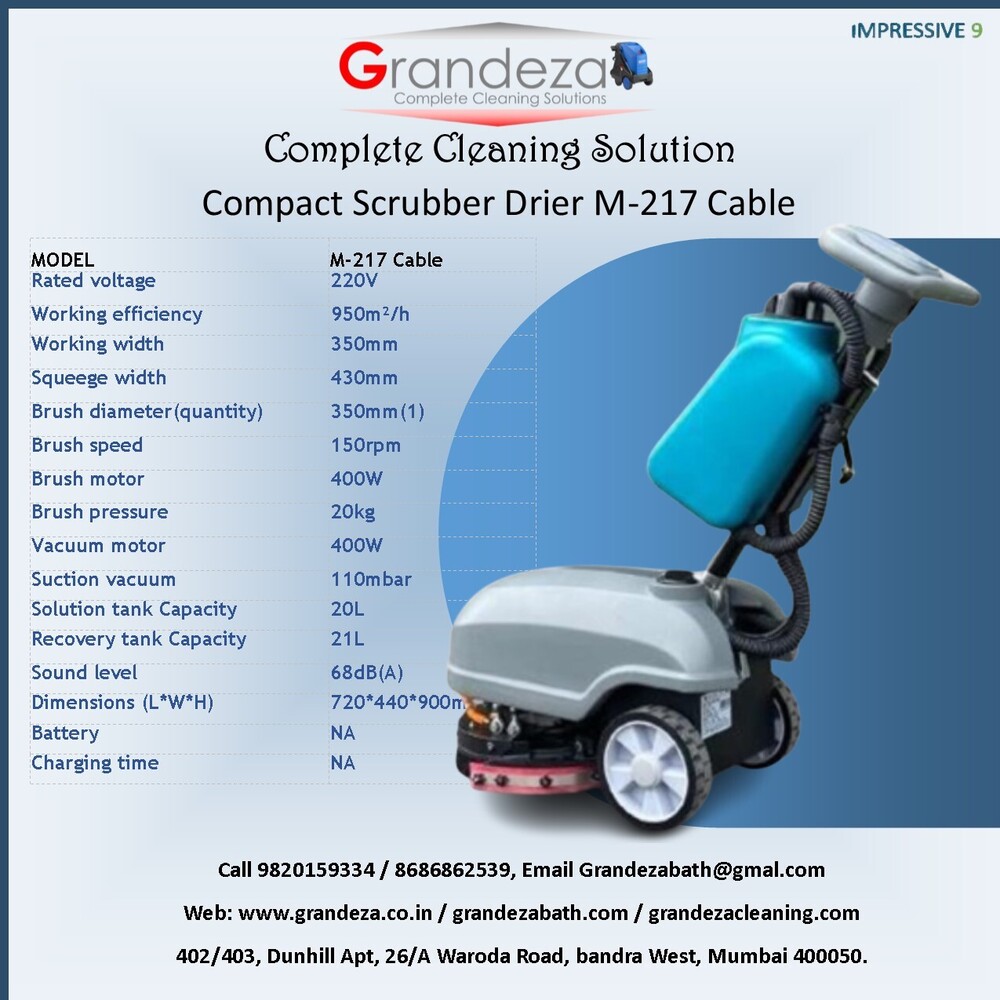 IMP GRANDEZA Compact Scrubber Drier M-217 Cable
