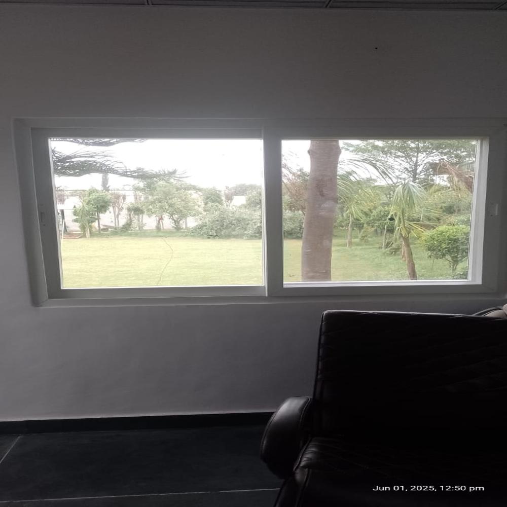 2 Track Upvc Sliding Window - Color: White