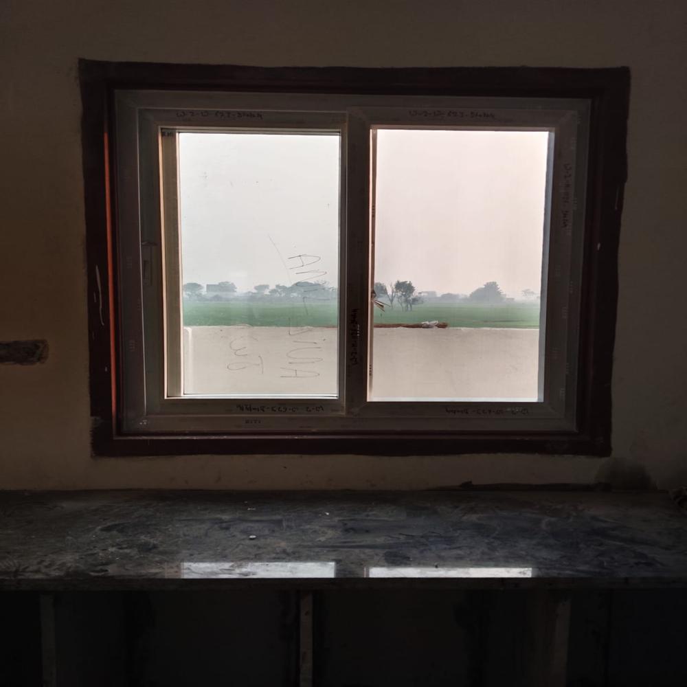 UPVC 2 TRACK Sliding Hall Window