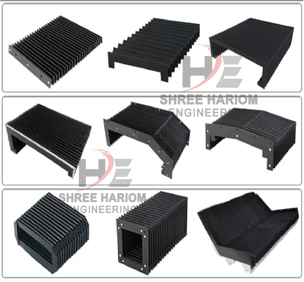 bellow cover types for cnc machines