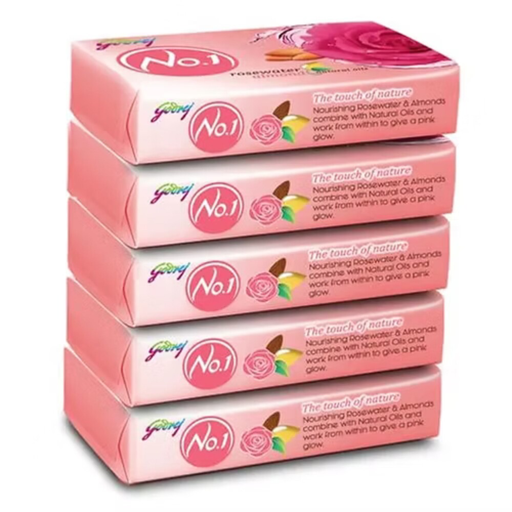 Godrej No-1 Rosewater And Almond Bathing Soap