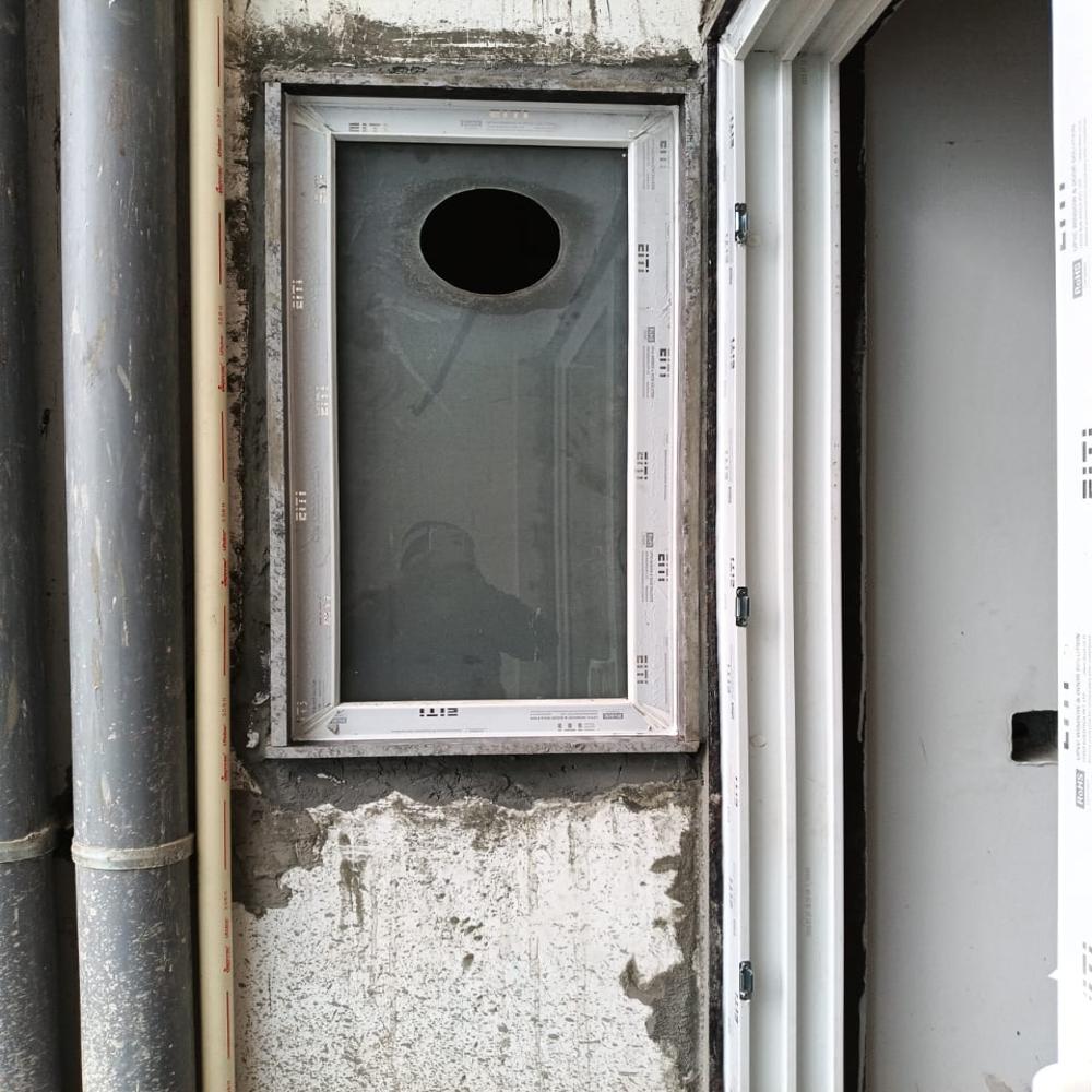 UPVC FIX WINDOW 10 MM TOUGHENED GLASS