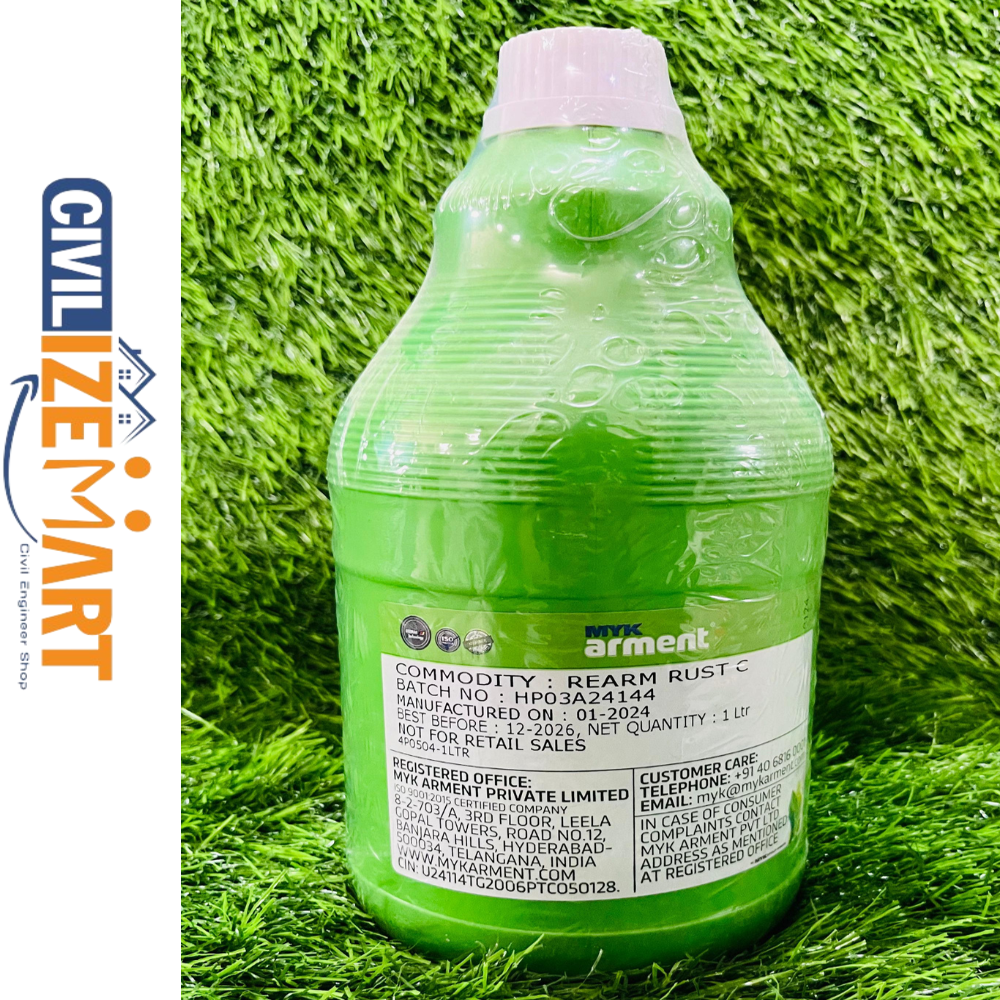 Myk Arment Rearm Rust C - Clear/pale Yellow Liquid, 1-20 Litre | Rust Converter, Passivates Metal, Enhances Bond Strength