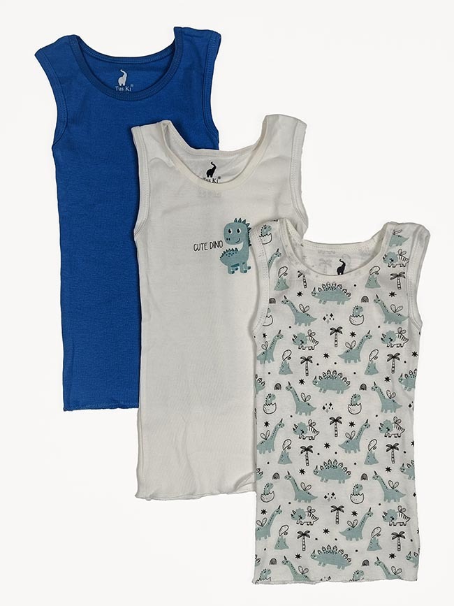A31196 Baby Vests 3 Pc Pack