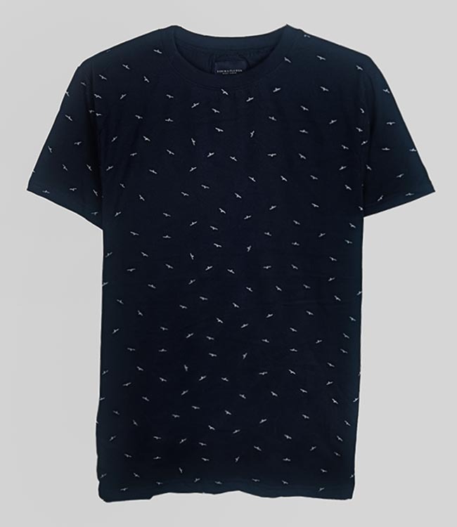 M11461 DENIM & FLOWER Mens Printed T-Shirt