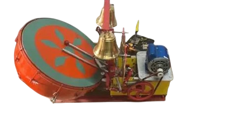 24 Inch 2 Bell SS Nagara Shankh With Remote Cromtan Motor