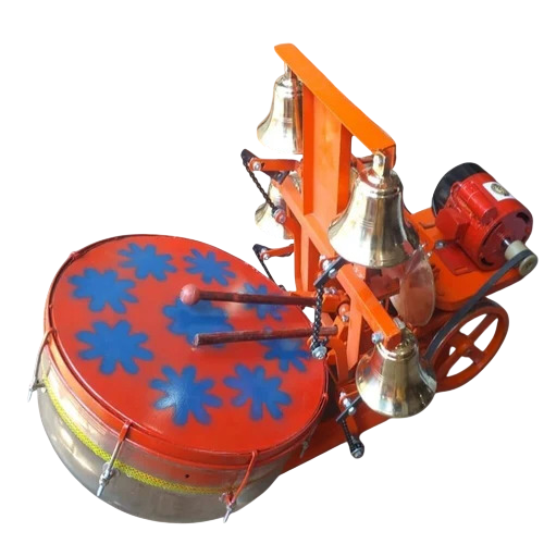 Temple Drum Bell Player Machine