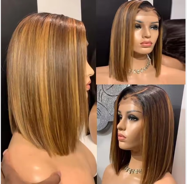 The Devote Brazilian Virgin HD Lace Front Bob Wig | Bone Straight 1B/Gray Human Hair Wig