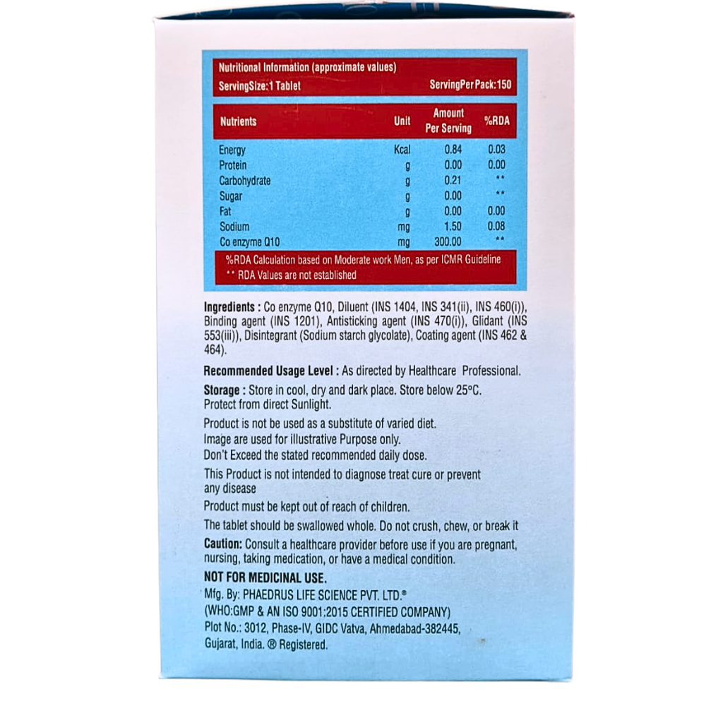 Co Add Q10 300 Tablet - Drug Type: General Medicines