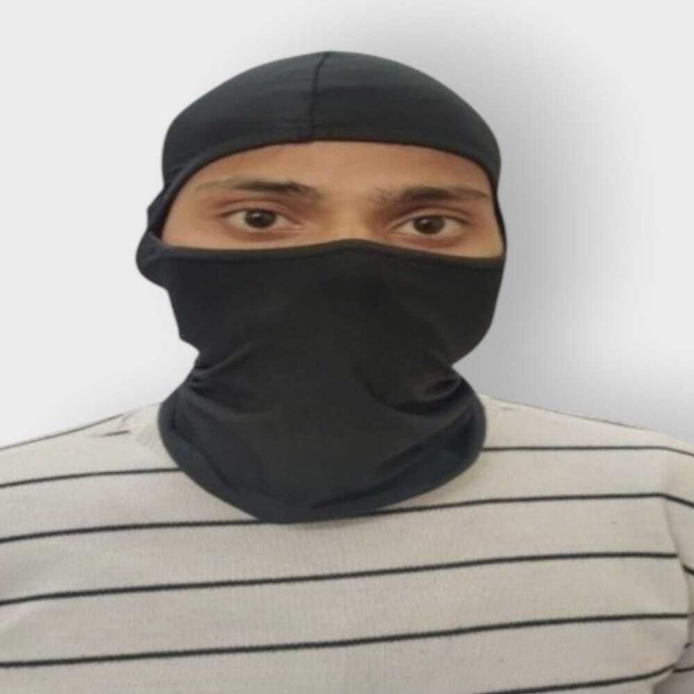 Balaclava 4-way Lycra Bike Face Mask - Color: Black