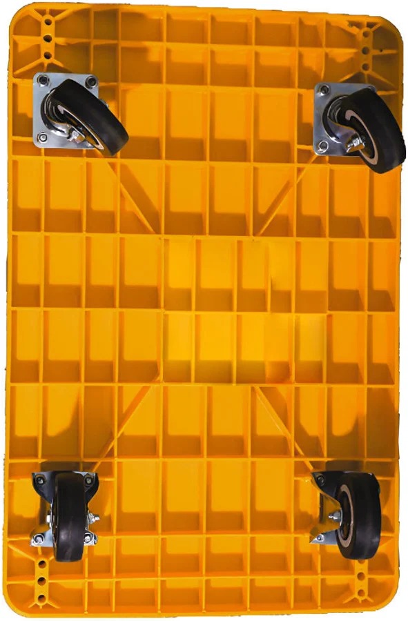 Plastic Platform Basket Trolley - Material: Ms
