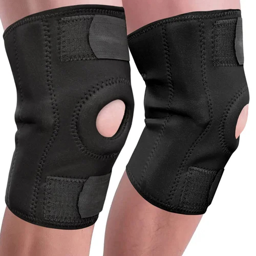 Knee Cap Support - Neoprene Manual Brace | Portable Design, Adjustable Fit, Provides Stability And Support To Knee Joint