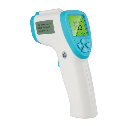 Infrared Thermometer - Plastic Material, Manual Operation, Available In White And Purple | Ergonomic Design For Comfort, Multi-mode Measurement For Body And Surface Temperatures