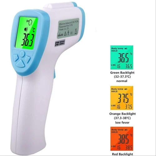 Infrared Thermometer - Plastic Material, Manual Operation, Available In White And Purple | Ergonomic Design For Comfort, Multi-mode Measurement For Body And Surface Temperatures