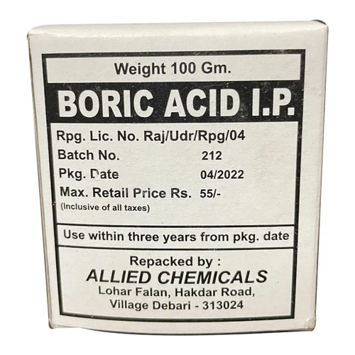100 Gm Boric Acid - Application: Laboratory