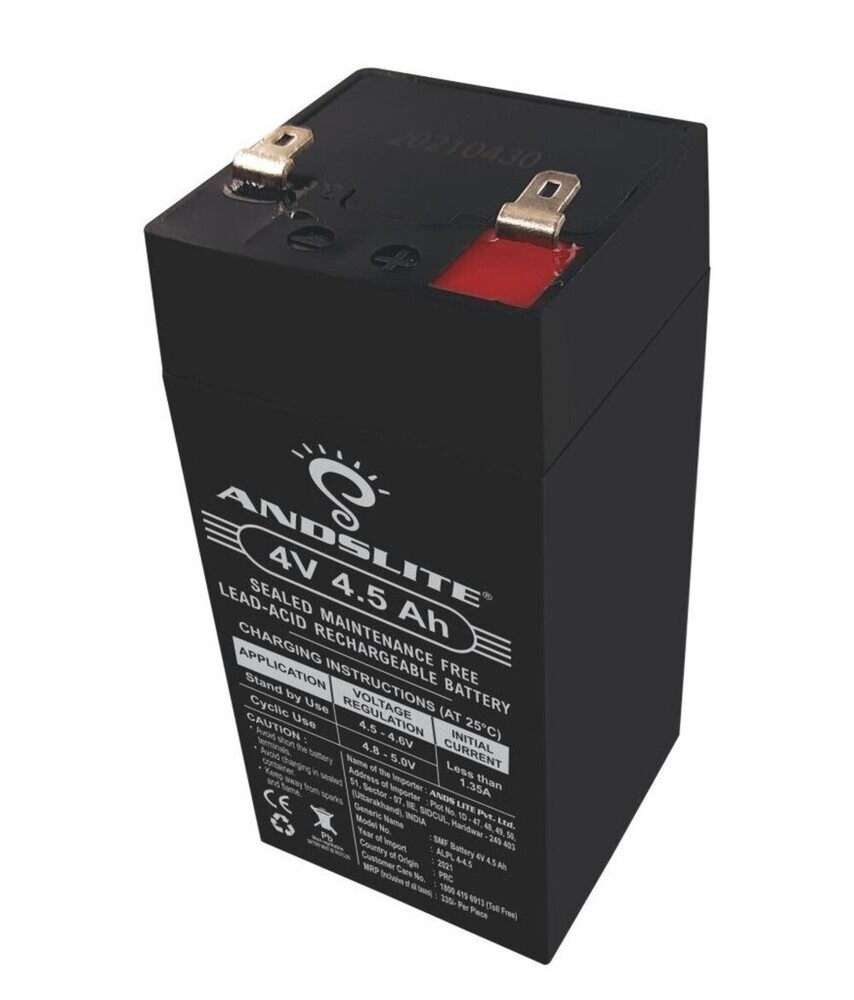 4V 4.5Ah Smf Battery - Application: Electrical