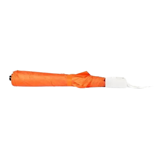 Orange Polyester Umbrella - Handle Material: Steel