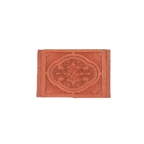 Ceiling Tiles - Clay, 12x12 Inch, Brown, 10 Mm Thickness, 1 Kg Weight - Floral Design For Interior Ceiling Applications, Home Decor, Office Spaces