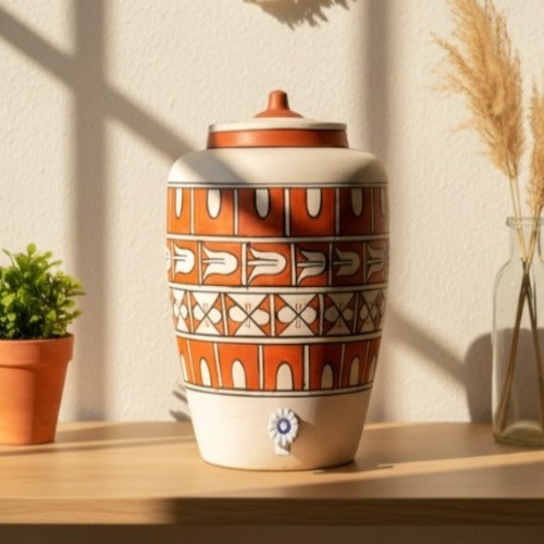Clay Water Pot  Cross 11 Liter