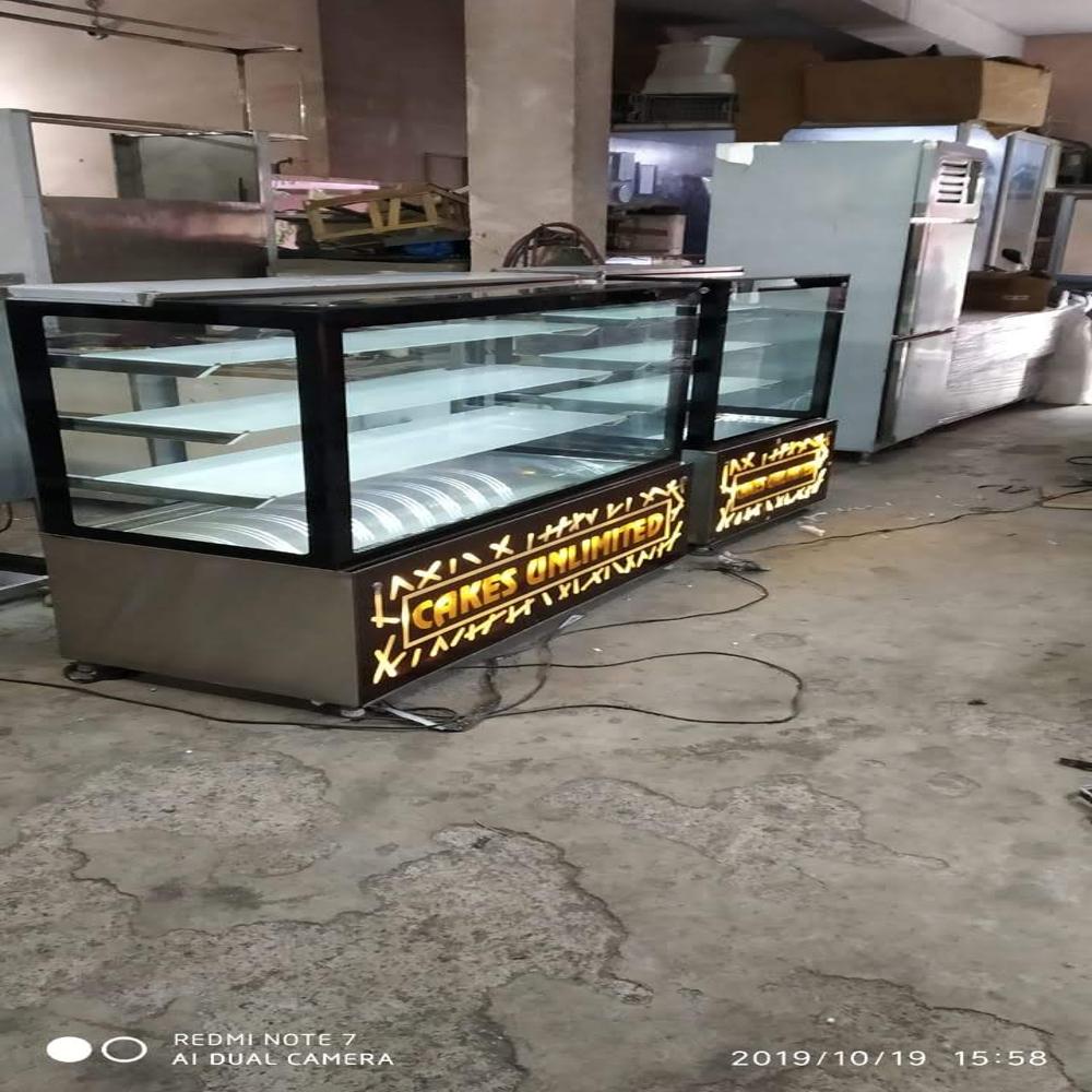 Display Counter - Stainless Steel, Glass | Variable Dimensions, 3-5 Adjustable Shelves, Refrigerated, 2-8â°c Temperature Range For Retail Food Display