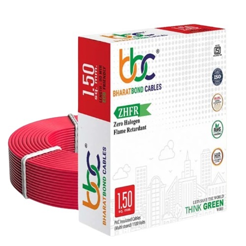 1.5 MM Red ZHFR Multistrand Cable