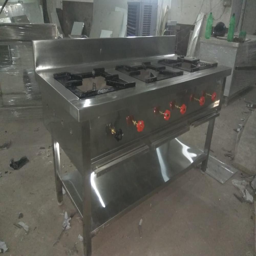 Gas Bhatti - Stainless Steel, Customizable Size | Ideal For Commercial Kitchens And Industrial Food Preparation