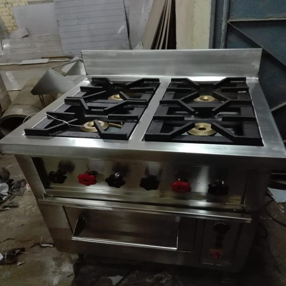 Gas Bhatti - Stainless Steel, Customizable Size | Ideal For Commercial Kitchens And Industrial Food Preparation