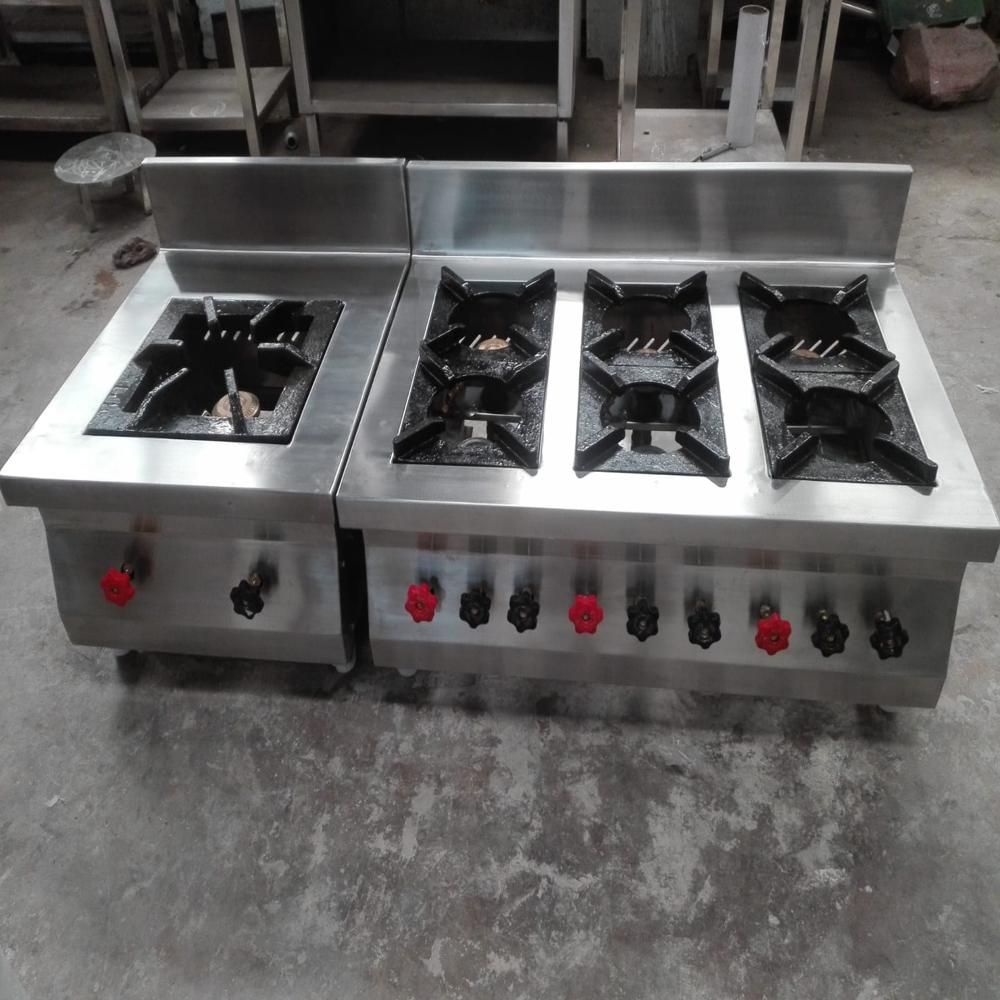 Gas Bhatti - Stainless Steel, Customizable Size | Ideal For Commercial Kitchens And Industrial Food Preparation