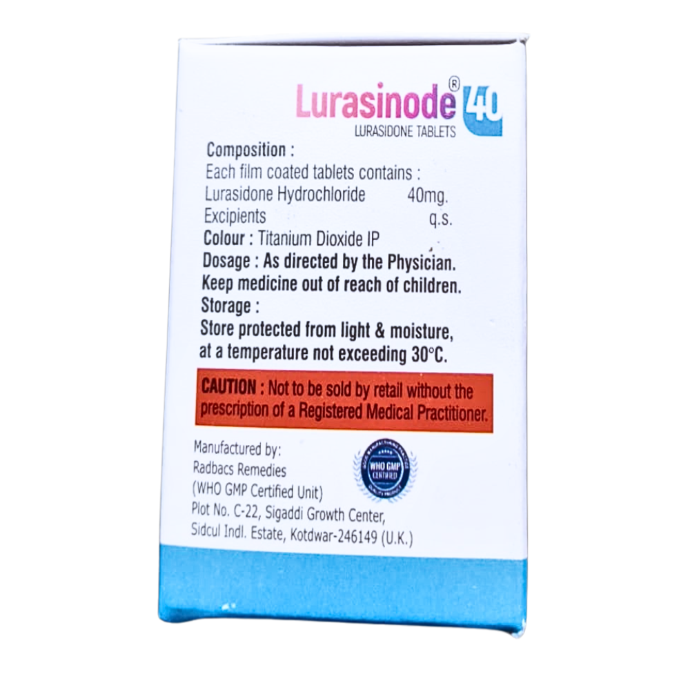 Lurasinode 40 - Dosage Form: Oral Tablet