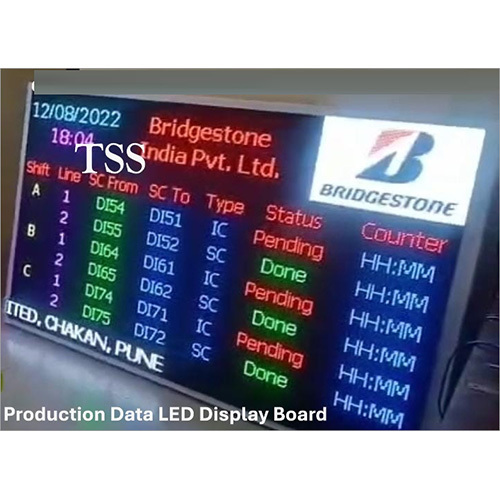 Portable Production Data LED Display Board