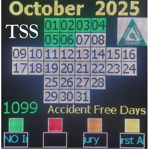 4 X 3 P03 Multicolour Outdoor Safety Performance LED Display Board