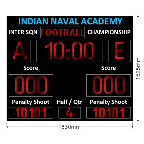 6 x 4 Single Colour Outdoor IP65 Window Type Sports Football Display Board