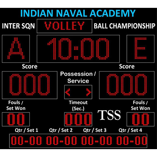 Outdoor Single Colour IP65 Sports Volleyball ball Window Type Display Board