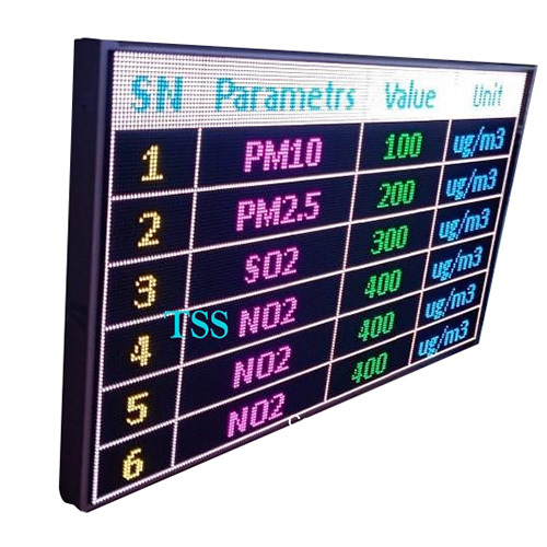 6 X 4 Multicolour Outdoor IP65 AAQMS Parameter LED Display Board