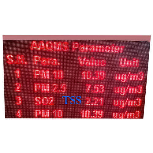 6 X 4 Single Colour Outdoor Ip65 Aaqms Parameter Led Display Board - Application: Air Quality Monitoring