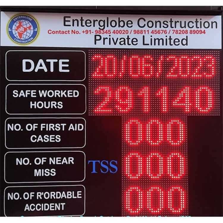 Outdoor Multi Color / Single Color Construction Display Board - Application: Air Quality Monitoring