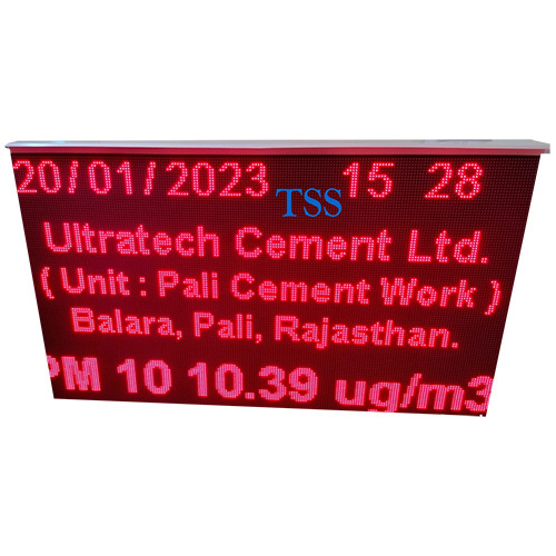 6 X 4 Single colour Outdoor IP65 MPCB CPCB SPCB Pollution Parameter LED Display Board