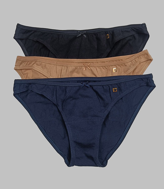W13392 enamour Ladies 3 pc pack Stretch Briefs