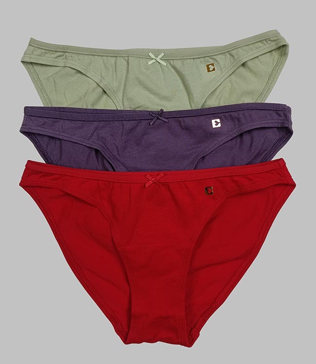 W13392 enamour Ladies 3 pc pack Stretch Briefs