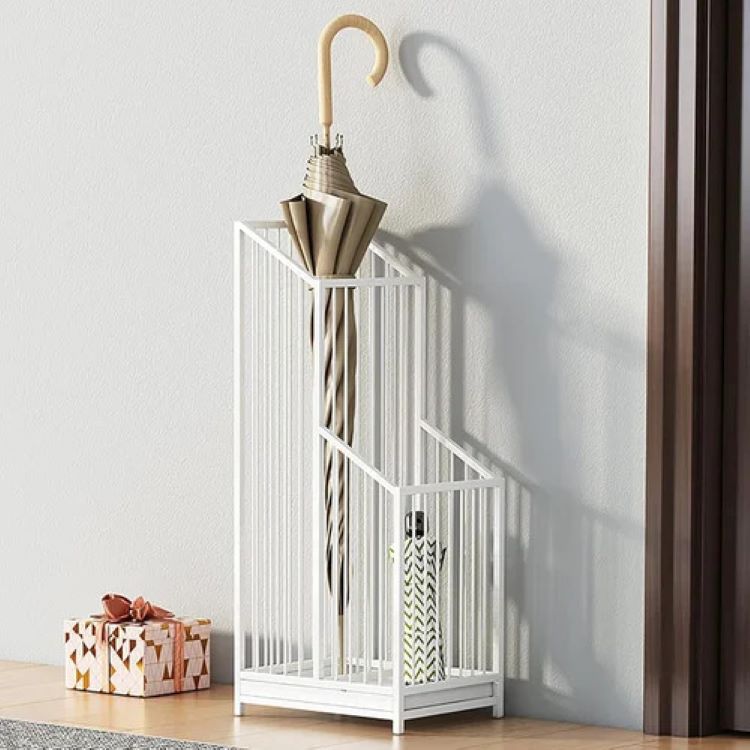 White Umbrella Stand - Shape: Rectangle