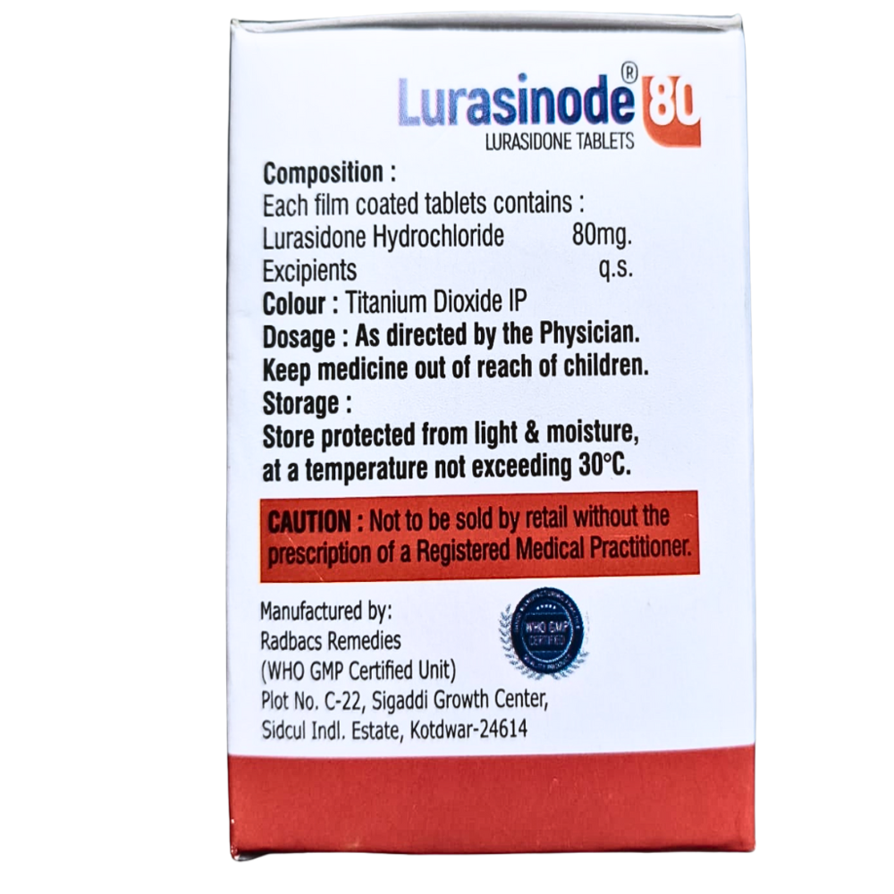 Lurasinode 80 - Dosage Form: Oral Tablet