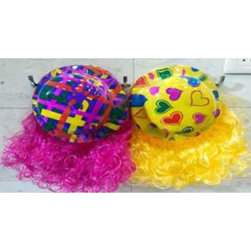 PVC Round Cap With Hair