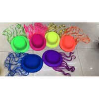 Florcent Round Cap With Hair