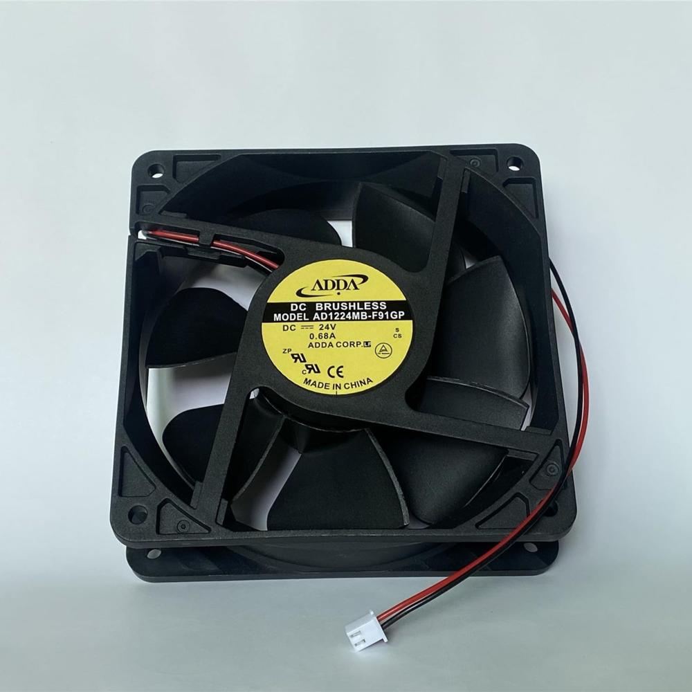 ADDA AD1224MB-F91GP 24V DC 0.68A 12CM 12038mm Ball Bearing Industrial Inverter Fan Axial Cooling Fan