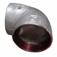 Threaded Galvanized Iron Elbow - Color: Silver
