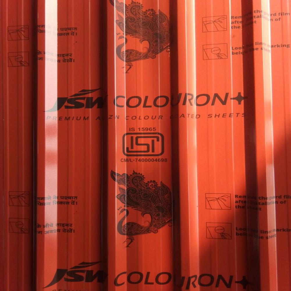 Metal Roofing Sheet - Color: Red