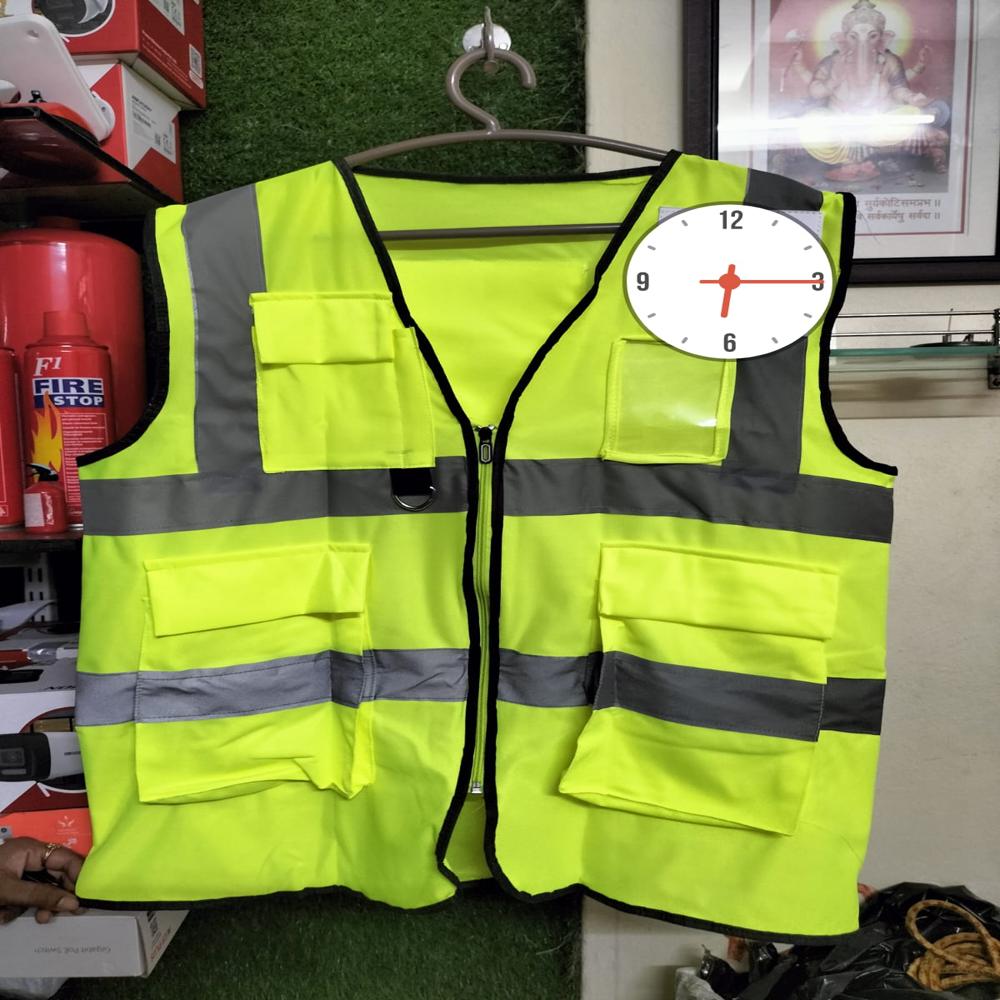Worker Reflective Safety Jacket - Color: Orange