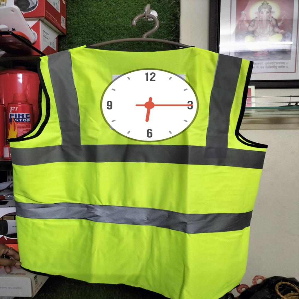 Worker Reflective Safety Jacket - Color: Orange