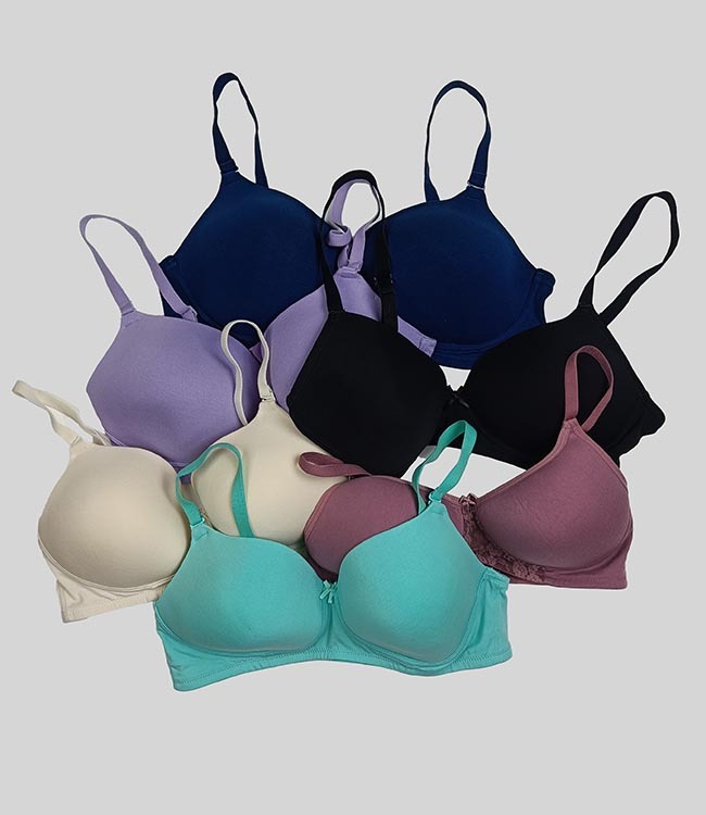 W13398 Zivame Ladies Stretch Padded Bras - Color: Multi