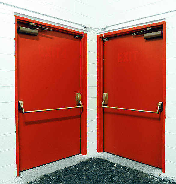Fire Rated Doors - Stainless Steel , Various Sizes For Commercial Applications